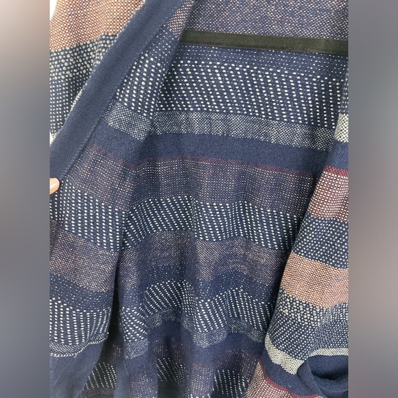 Moth Anthropologie Sleeveless Knitted Striped Pattern Belted Cardigan S Women’s - Picture 14 of 16